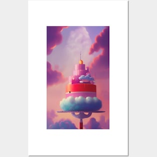 Whimsical Cupcake Series Posters and Art